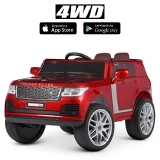 Детский электромобиль джип M 4836EBLRS-3 красный Range Rover в автопокраске фото 71