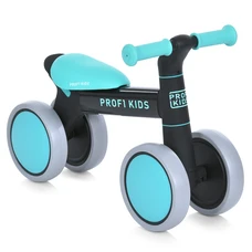 Детский беговел Profi Kids 7 д. MBB 1014-4 черно-бирюзовый с EVA колесами