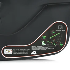 Автокресло El Camino i-Keep ME 1186 Melange Jet Black черное i-SIZE R129 рост ребенка 40-87 см фото 16