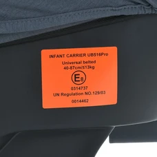 Автокресло El Camino i-Keep ME 1186 Melange Rock Gray темно-серое i-SIZE R129 рост ребенка 40-87 см фото 92