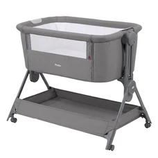 Детская приставная кроватка Carrello Molto CRL-15502 Leviro Grey серая