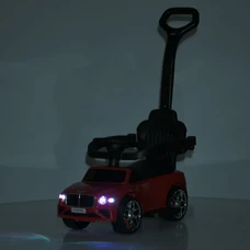 Каталка - толокар M 6252EL-4 синяя Bentley с родительской ручкой фото 41