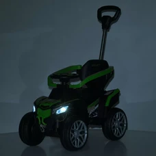Каталка - толокар квадроцикл M 6126EBLR-5 зеленый с пультом и родительской ручкой фото 41