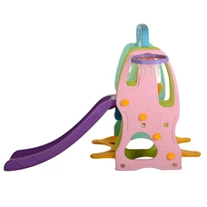 Детская горка - качель Bambi B0903-3 с баскетбольным кольцом фото 14