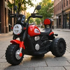 Детский мотоцикл Bambi M 6526ER-3 красный трехколесный