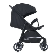 Прогулочная коляска Bambi M 4249-2 Black Matt черная книжка фото 41