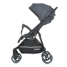 Прогулочная коляска Bambi M 4249-2 Gray Matt серая книжка фото 37