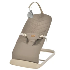 Детский баунсер El Camino Izzy ME 1178-1 Vanilla Beige темно-бежевый с регулируемой спинкой