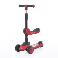 Детский самокат iTrike JR3-192-R красный 3 в 1 с сиденьем