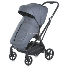 Прогулочная коляска El Camino Spin 360 ME 1138 Stone Gray серая, реверсивный прогулочный блок фото 14