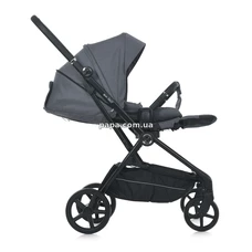 Прогулочная коляска El Camino Spin 360 ME 1138 Stone Gray серая, реверсивный прогулочный блок фото 21