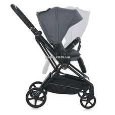 Прогулочная коляска El Camino Spin 360 ME 1138 Stone Gray серая, реверсивный прогулочный блок фото 37