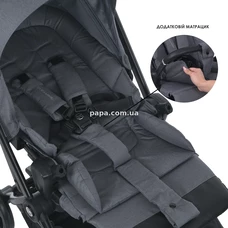 Прогулочная коляска El Camino Spin 360 ME 1138 Stone Gray серая, реверсивный прогулочный блок фото 71