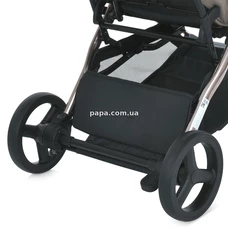 Прогулочная коляска El Camino Axis ME 1192 Milk Chocolate бежевая, чехол на ножки фото 92