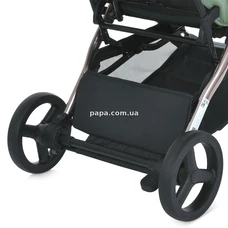 Прогулочная коляска El Camino Axis ME 1192 Sage Green зеленая, чехол на ножки фото 16