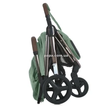 Прогулочная коляска El Camino Axis ME 1192 Sage Green зеленая, чехол на ножки фото 11