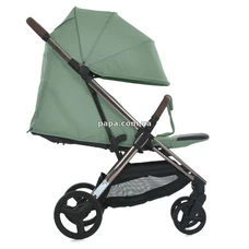 Прогулочная коляска El Camino Axis ME 1192 Sage Green зеленая, чехол на ножки фото 21