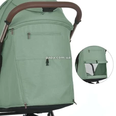 Прогулочная коляска El Camino Axis ME 1192 Sage Green зеленая, чехол на ножки фото 54