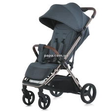 Прогулочная коляска El Camino Axis ME 1192 Volcanic Gray серая, чехол на ножки