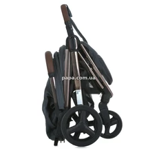 Прогулочная коляска El Camino Axis ME 1192 Volcanic Gray серая, чехол на ножки фото 11