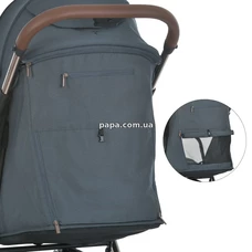 Прогулочная коляска El Camino Axis ME 1192 Volcanic Gray серая, чехол на ножки фото 71