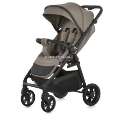 Прогулочная коляска El Camino Dahlia ME 1181 Milk Chocolate бежевая, полиуретановые колеса