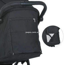 Прогулочная коляска El Camino Dahlia ME 1181 Black черная, полиуретановые колеса фото 11