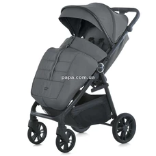 Прогулочная коляска El Camino Dahlia ME 1181 Volcanic Gray серая, полиуретановые колеса фото 14