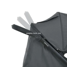 Прогулочная коляска El Camino Dahlia ME 1181 Volcanic Gray серая, полиуретановые колеса фото 11