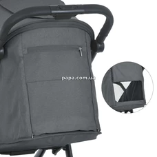 Прогулочная коляска El Camino Dahlia ME 1181 Volcanic Gray серая, полиуретановые колеса фото 31