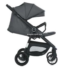 Прогулочная коляска El Camino Dahlia ME 1181 Volcanic Gray серая, полиуретановые колеса фото 21