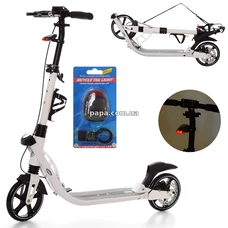 Самокат для взрослых SR 2-015-3-W белый, складной, руль регулируется