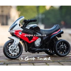 Детский мотоцикл Bambi JT 5188 L-3 красный, кожаное сиденье, музыка фото 41