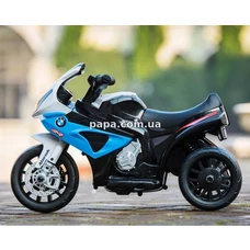 Детский мотоцикл Bambi JT 5188 L-4 синий, кожаное сиденье, музыка фото 21