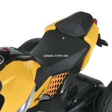 Детский электромотоцикл M 5825 E-6 желтый, EVA колеса фото 16