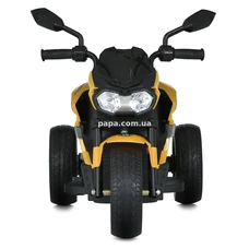 Детский электромотоцикл M 5825 E-6 желтый, EVA колеса фото 54