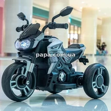 Детский электромотоцикл M 5825 ES-11 серый, EVA колеса фото 14