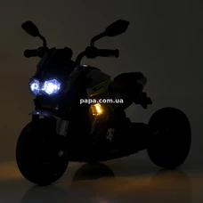 Детский электромотоцикл M 5825 ES-11 серый, EVA колеса фото 37