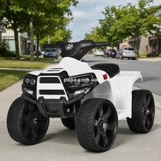 Детский электроквадроцикл M 3893 EL-1 белый, EVA колеса, светятся фары