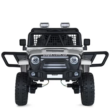 Детский электромобиль джип M 5991 EBLR-1 (24V) белый, 4 мотора фото 14
