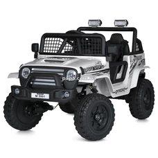 Детский электромобиль джип M 5991 EBLR-1 (24V) белый, 4 мотора фото 21