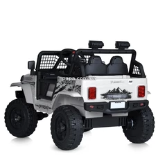 Детский электромобиль джип M 5991 EBLR-1 (24V) белый, 4 мотора фото 37