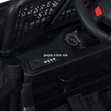 Детский электромобиль джип M 5991 EBLR-2 (24V) черный, 4 мотора фото 11