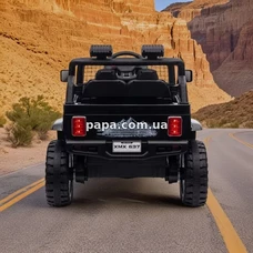 Детский электромобиль джип M 5991 EBLR-2 (24V) черный, 4 мотора фото 21