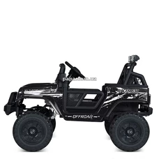 Детский электромобиль джип M 5991 EBLR-2 (24V) черный, 4 мотора фото 63
