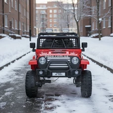 Детский джип M 5991 EBLR-3 (24V) электромобиль, красный, 4 мотора фото 14