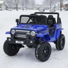 Детский джип M 5991 EBLR-4 (24V) электромобиль, синий, 4 мотора