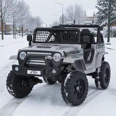 Детский джип M 5991 EBLR-11 (24V) электромобиль, серый, 4 мотора