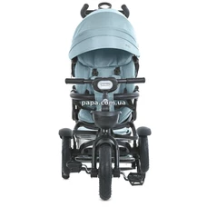 Трехколесный велосипед El Camino Modena ME 1193 Cloud Blue с ручкой, голубой фото 14