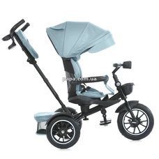 Трехколесный велосипед El Camino Modena ME 1193 Cloud Blue с ручкой, голубой фото 21